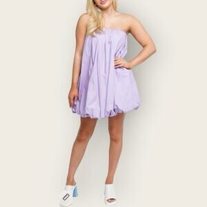 NWT | Susana Monaco | Strapless Bubble Mini Dress | Lavender | Size S